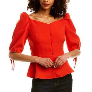 Gracia peplum top NWT